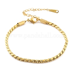 304 Stainless Steel Rope Chain Bracelets for Women&nbsp;BJEW-Q051-04G