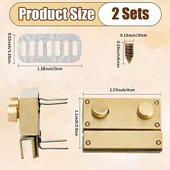 Zinc Alloy Twist Bag Lock Purse Catch Clasps&nbsp;PURS-WH20003-001AB