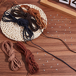5Pcs 5 Colors Flat Faux Suede Cord&nbsp;LW-CY0001-01