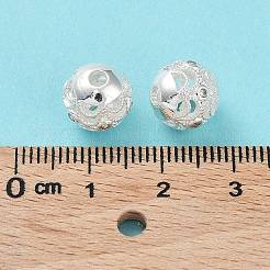 Rack Plating Brass Micro Pave Clear Cubic Zirconia Beads&nbsp;KK-B078-10A-S