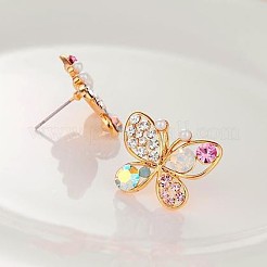 Alloy Rhinestone Stud Earrings&nbsp;FS-WGE0756-01