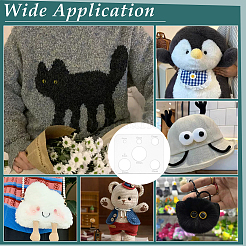 Acrylic Craft Doll Eyes Template&nbsp;DIY-WH0580-39H