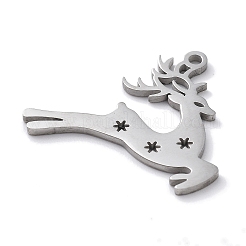 Christmas Theme Anti-Tarnish 304 Stainless Steel Pendants&nbsp;STAS-R003-04P-06