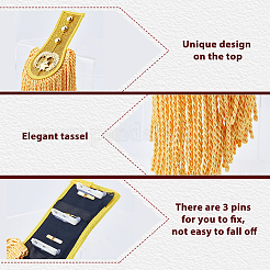 Polyester Tassel Epaulettes&nbsp;AJEW-WH0314-704B