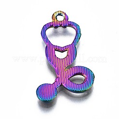 Rainbow Color Alloy Pendants&nbsp;PALLOY-S180-194-NR
