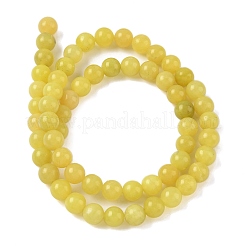Natural Lemon Jade Beads Strands&nbsp;G-G284-A01-6mm