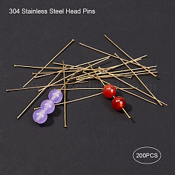 304 Stainless Steel Flat Head Pins&nbsp;STAS-L221-48G