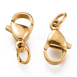 Ion Plating(IP) 304 Stainless Steel Lobster Claw Clasps&nbsp;LS-X-STAS-G240-01D-G