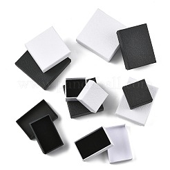 10Pcs 5 Styles Texture Paper Jewelry Gift Boxes&nbsp;OBOX-FS0001-01A