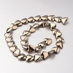 Electroplate Non-magnetic Synthetic Hematite Bead Strands&nbsp;G-F300-22D-06