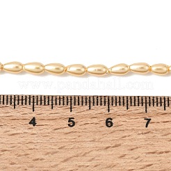 Electroplated Shell Pearl Beads Strands&nbsp;BSHE-C010-01A