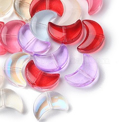 35Pcs Transparent Spray Painted Glass Beads&nbsp;GLAA-YW0001-74