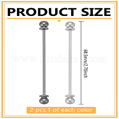 2Pcs 2 Colors Alloy Kilt Pins&nbsp;JEWB-LP0005-18A