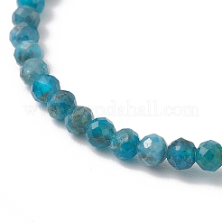 Natural Apatite Beaded Cuff Bangles&nbsp;BJEW-JB13326-01
