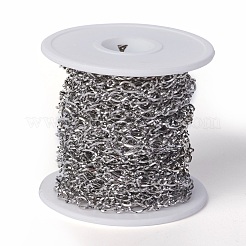 Tarnish Resistant 304 Stainless Steel Figaro Chains&nbsp;CHS-I001-09P