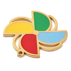 304 Stainless Steel Enamel Pendants&nbsp;LS-STAS-M076-06G