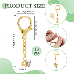 10Pcs Zinc Alloy Lobster Claw Clasps&nbsp;FIND-NB0007-53G