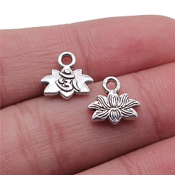 Chakra Theme Tibetan Style Alloy Charms&nbsp;CHAK-PW0001-033AS