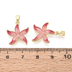 Brass with Enamel Pendants&nbsp;KK-T073-63B-G
