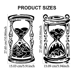 1 Set PET Hollow Out Drawing Painting Stencils&nbsp;DIY-MA0004-41A-01