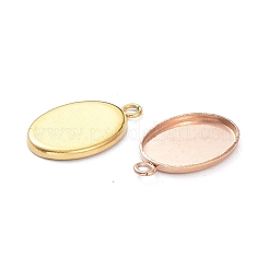 Stainless Steel Pendant Cabochon Settings&nbsp;STAS-XCP0001-38