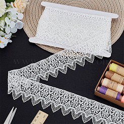 1Pc Polyester Lace Wavy Flower Ribbons&nbsp;OCOR-FG0002-89A