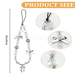 1Pc Plastic Platinum Mobile Straps&nbsp;HJEW-LP0002-28