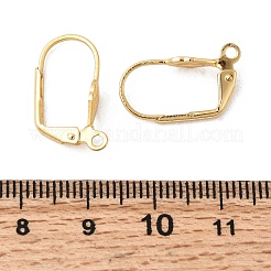 Brass Leverback Earring Findings&nbsp;KK-P340-22G