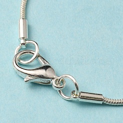 Brass Round Snake Chain Necklace Making&nbsp;KK-F763-07P