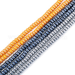 6 Strands 3 Colors Handmade Polymer Clay Beads Strands&nbsp;CLAY-TA0002-15