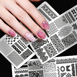 Stainless Steel DIY Nail Art Templates&nbsp;MRMJ-WH0092-234