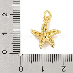 Rack Plating Brass Micro Pave Cubic Zirconia Pendants&nbsp;X-KK-K341-57G