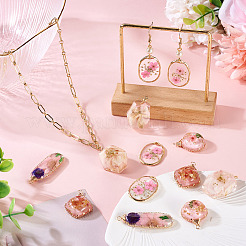 10Pcs 5 Styles Epoxy Resin Pendants&nbsp;FIND-TA0008-91