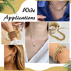 300Pcs 3 Colors Rack Plating Brass Beads&nbsp;KK-ME0002-73