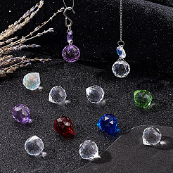 Teardrop Transparent K9 Glass Pendants&nbsp;GLAA-SP0001-22