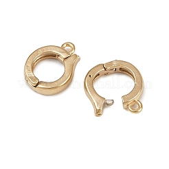 Brass Ring Twister Clasps&nbsp;KK-P310-01G