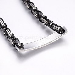 201 Stainless Steel ID Bracelets&nbsp;BJEW-F331-07BP