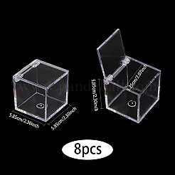 Square Transparent Plastic Candy Storage Case&nbsp;LS-ODIS-WH0043-53