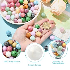 100Pcs Silicone Beads&nbsp;SIL-CJ0002-68