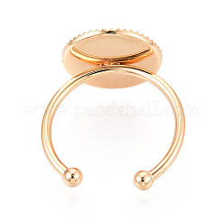 Brass Cuff Ring Findings&nbsp;KK-N276-03A-G