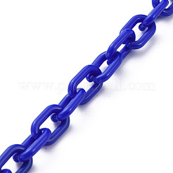 Handmade Opaque Acrylic Cable Chains&nbsp;AJEW-JB00664-02