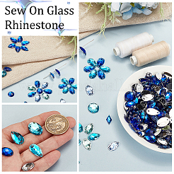 420Pcs 14 Colors Acrylic Sew on Rhinestone&nbsp;DIY-GA0007-02A