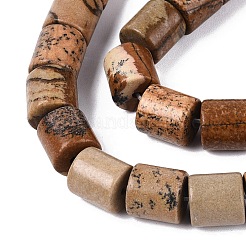 Natural Picture Jasper Beads Strands&nbsp;G-Q606-01A-01