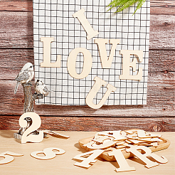 2 Sets 2 Styles Chinese Cherry Wood Number 0~9 and Letter A~Z&nbsp;DIY-CN0001-23
