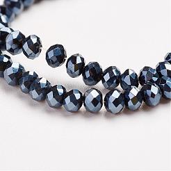 Electroplate Glass Beads Strands&nbsp;EGLA-D020-3x2mm-35