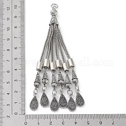 Tibetan Style Alloy Curb Chain Tassel Big Pendants&nbsp;FIND-K013-01AS-08