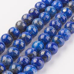 Natural Lapis Lazuli Beads Strands&nbsp;G-G099-8mm-7B
