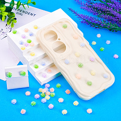 100Pcs Flower Resin Cabochons&nbsp;MRMJ-TA0001-36