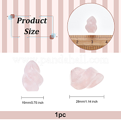 Torch Natural Rose Quartz Display Decorations&nbsp;DJEW-WH0042-08A-03