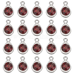 20Pcs Faceted Glass Charms&nbsp;RGLA-TADJ0001-01A